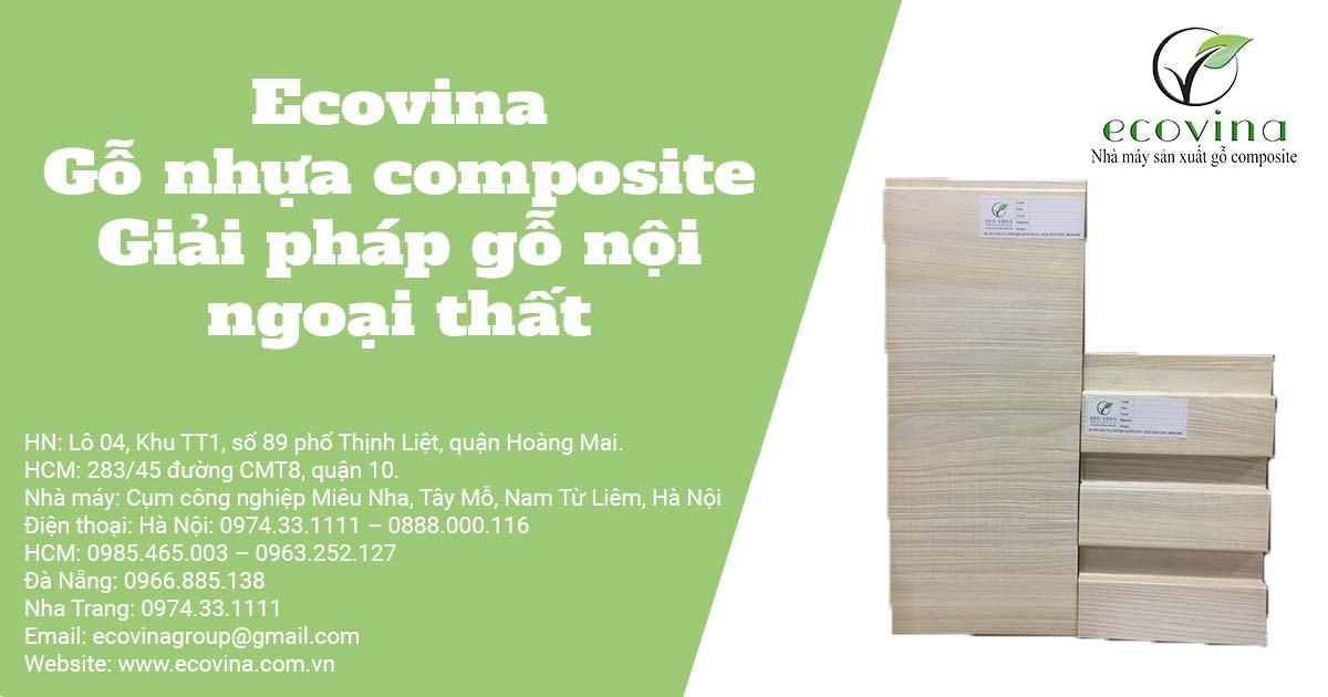Ecovina - Nhà máy sản xuất gỗ nhựa composite - Giải pháp gỗ nội, ngoại thất