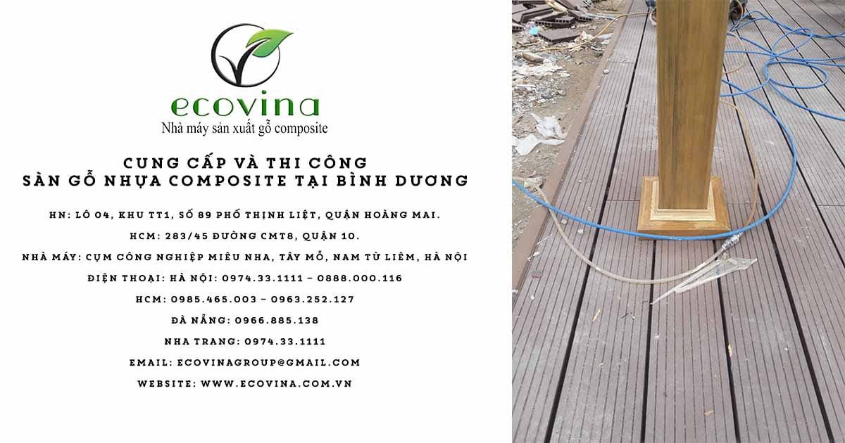 Cung cấp và thi công sàn gỗ nhựa Composite tại Bình Dương