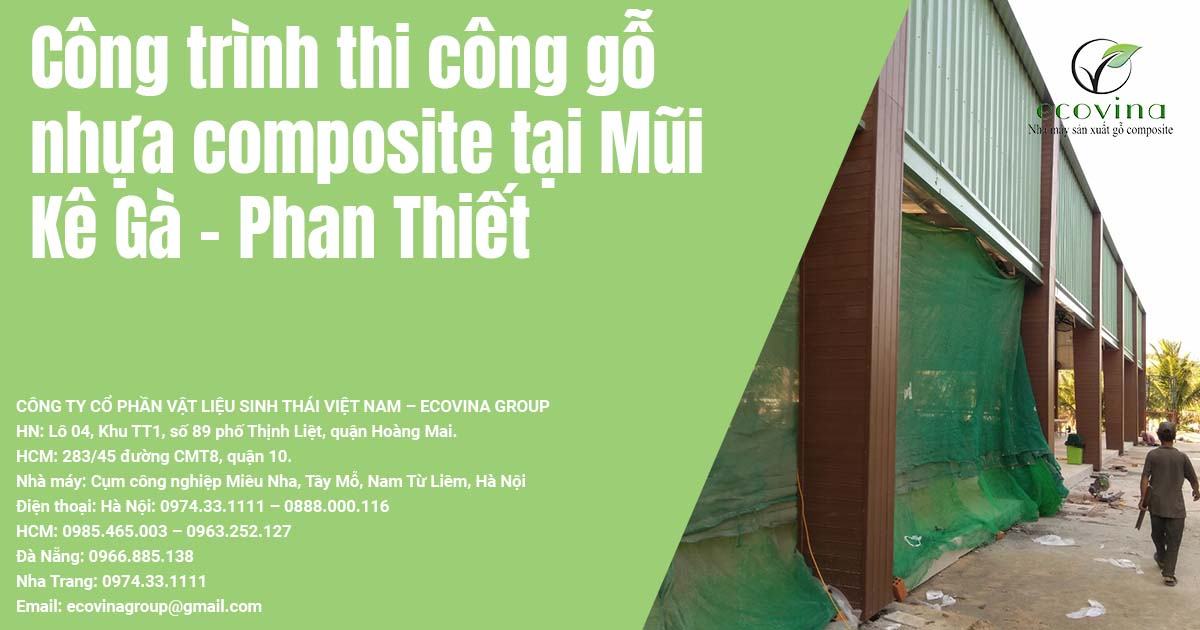 Công trình thi công gỗ nhựa composite tại Mũi Kê Gà – Phan Thiết