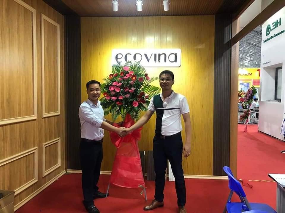 Nhà máy gỗ nhựa Ecovina tại triển lãm Vietbuild 2020