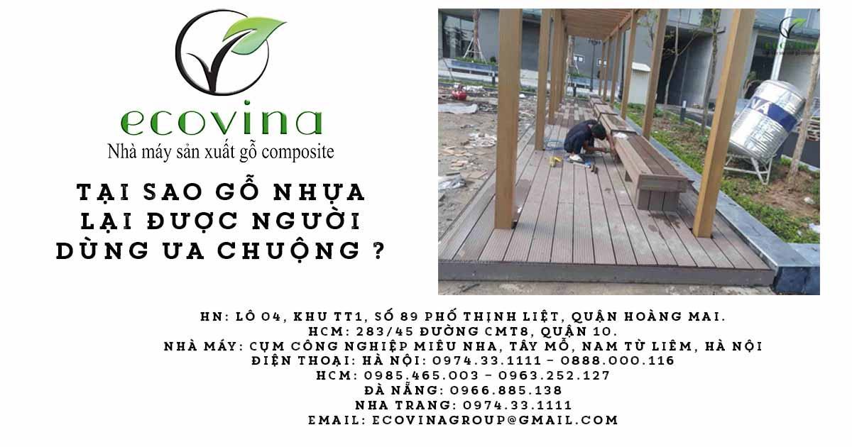 Tại sao gỗ nhựa lại được người dùng ưa chuộng ?