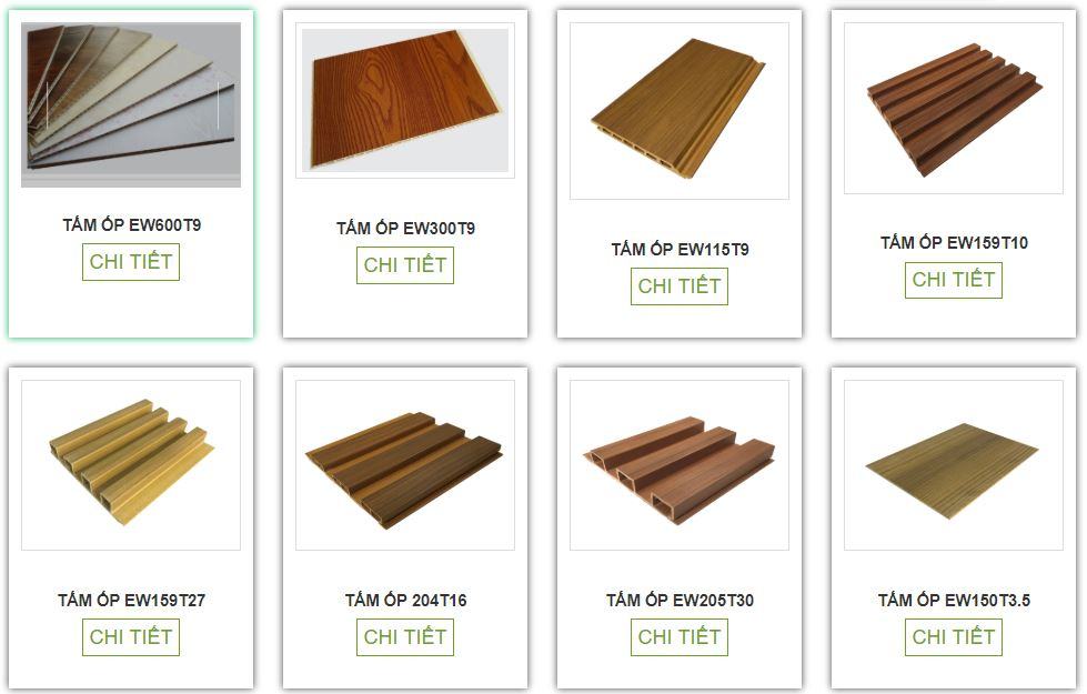 Hình ảnh các mẫu tấm ốp trần nhựa gỉa gỗ